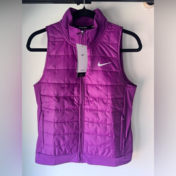 NWT Nike Women’s Therma Fit Purple Running Vest Size M - Picture 8 of 13